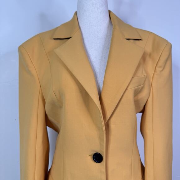 Kwaidan Editions Yellow Wool Blend Tailored Blazer Jacket IT 38 NWT Avant Garde - Picture 2 of 14